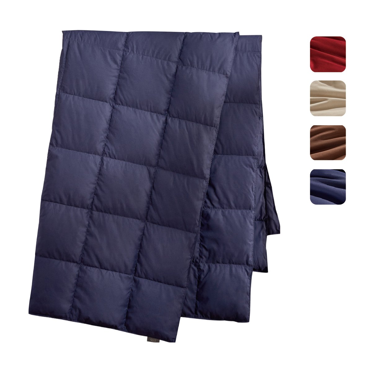 Puredown Packable Down Throw Sport Blanket, Downproof Fabric, 50x70