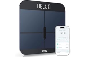 Wyze Smart Scale X - Digital Bathroom Scale for Body Weight, BMI, Body Fat, Muscle Mass, Heart Rate Monitor | Sync with Health Apps | Body Composition Analyzer for People, Baby & Pet, 400 lbs (Navy)