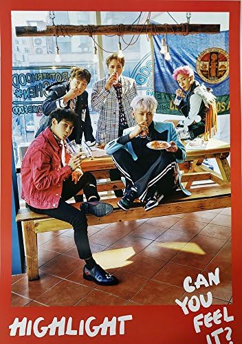 HIGHLIGHT - CAN YOU FEEL IT? (1st Mini Album) [Type-B] OFFICIAL POSTER with Tube Case 16.5 x 23.2 inches