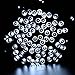 Qedertek Solar Outdoor Christmas Lights, 39ft 100 LED Fairy String Lights Decorative Lighting for Home, Lawn, Garden, Patio, Party and Holiday Decorations (White)