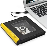 ETFJZZ External CD DVD Drive USB 3.0 Type-C CD Burner CD/DVD +/-RW Optical Drive, Slim Portable DVD Player Reader Writer Recorder for Desktop PC Windows 11/10/8/7 MacBook Mac Linux Mac OS