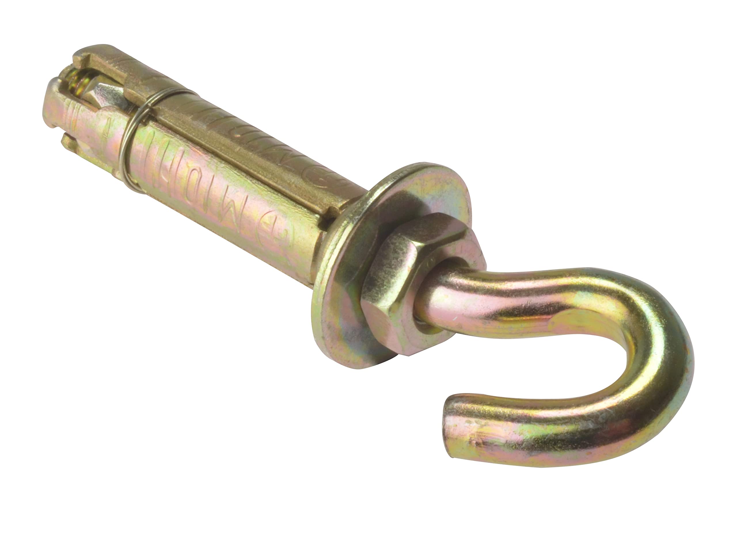 ForgeFix Masonry Anchors - Hook Bolts | M10 | Zinc Yellow Passivated | Bag 5