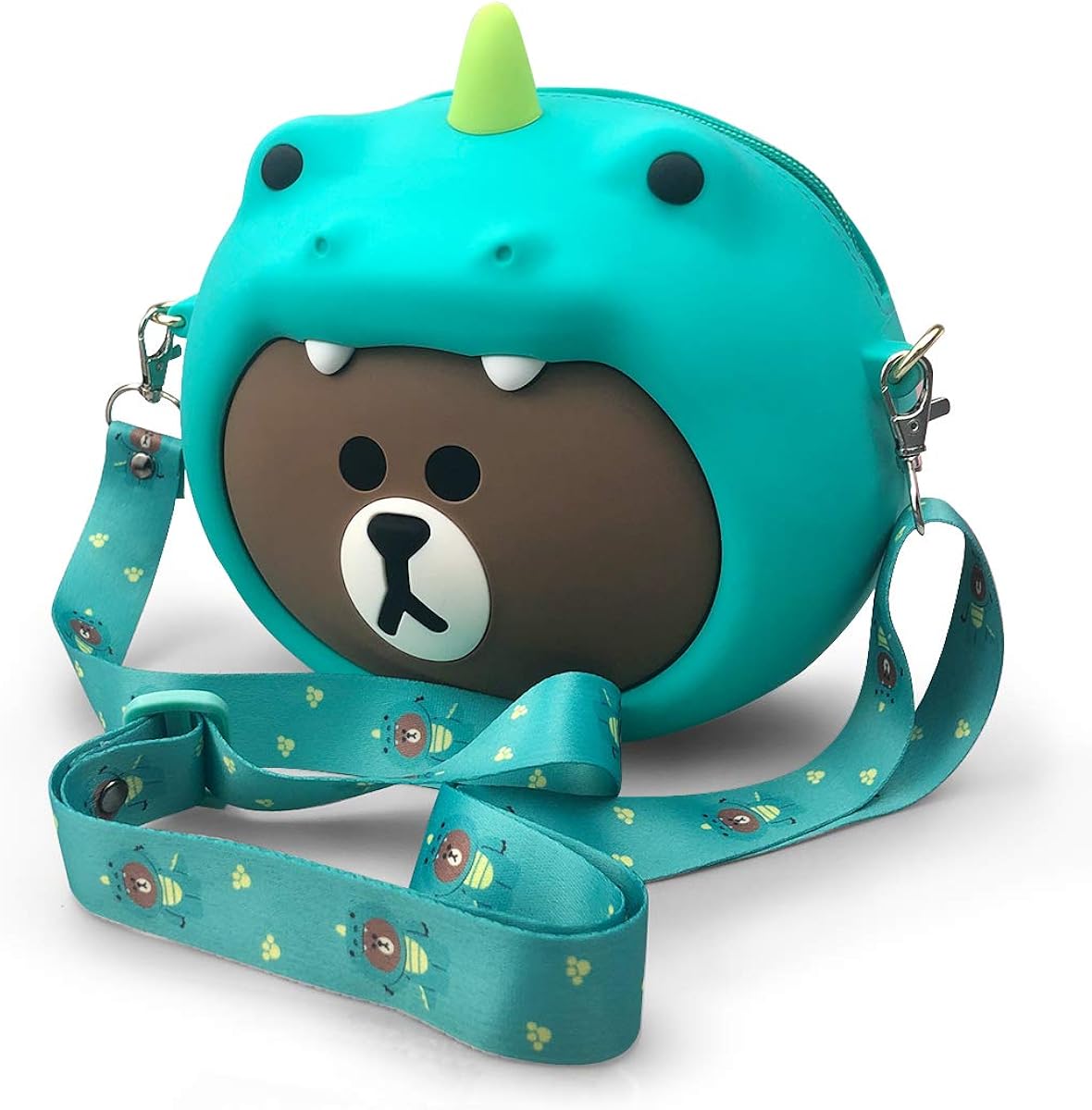 quilted rainbow silicone shoulder bag