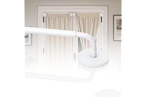 Rodzwin 1 Pack Magnetic Curtain Rods for Metal Door, Adjustable 16 to 30 Inch Curtain Rod, 3/8 Inch Diameter Magnet Rods for 