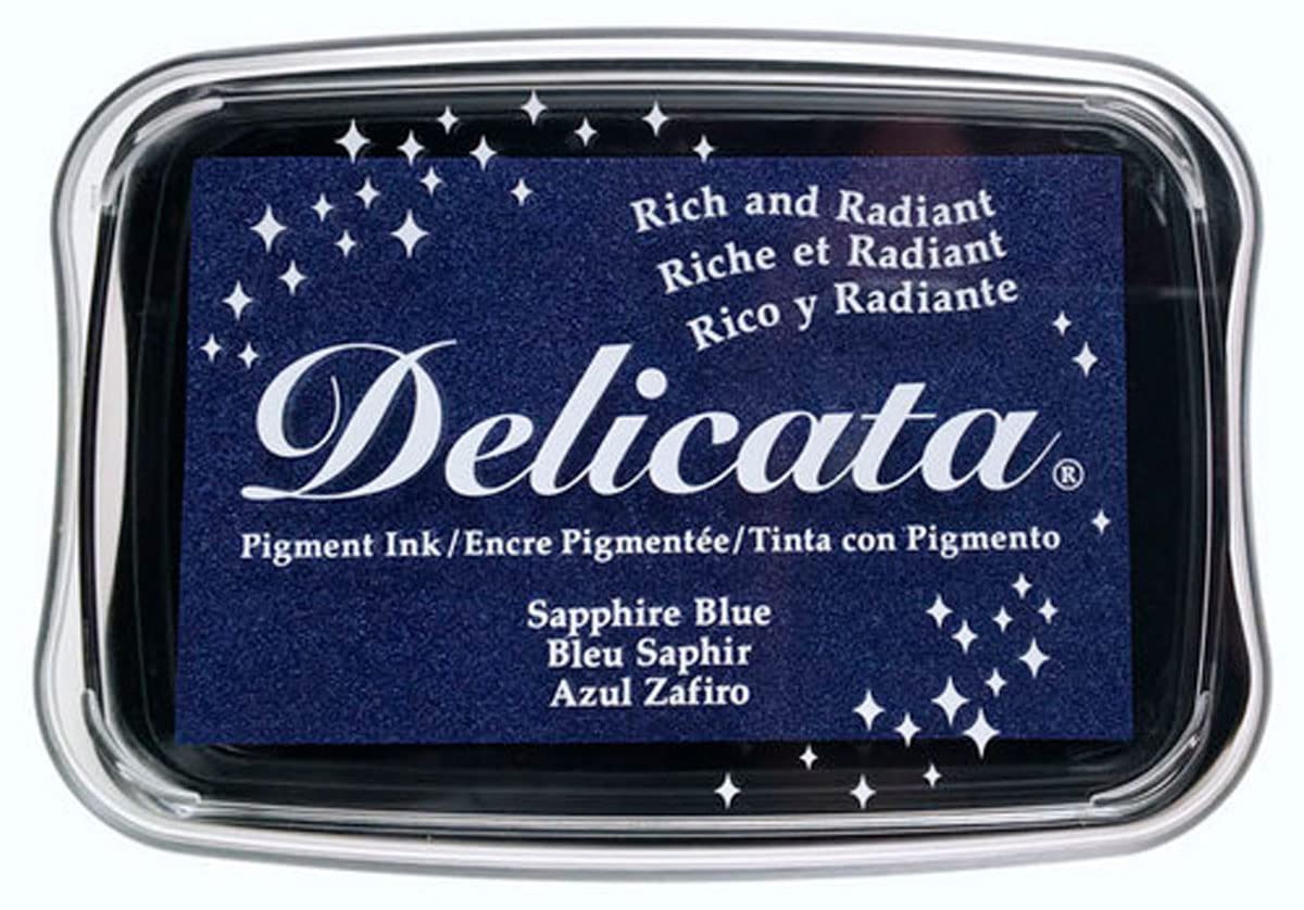 Tsukineko Delicata Ink Pad Large, Sapphire Blue, L