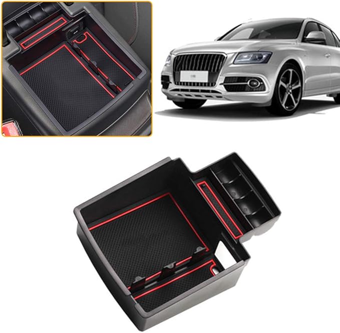 for Audi Q5 Central Console Armrest Box Auxiliary Storage
