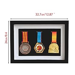 Solid Wood Medal Box,Wooden Display Case for Medals