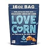 LOVE CORN Sea Salt 16oz x 1 Bag - Delicious Crunchy