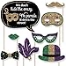 Mardi Gras - Masquerade Party Photo Booth Props Kit - 20 Count