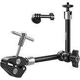 SMALLRIG Magic Arm with Super Clamp for Action Cameras, Camera Clamp Mount for GoPro Hero 13/12/11, for DJI Osmo Action 6/5 p