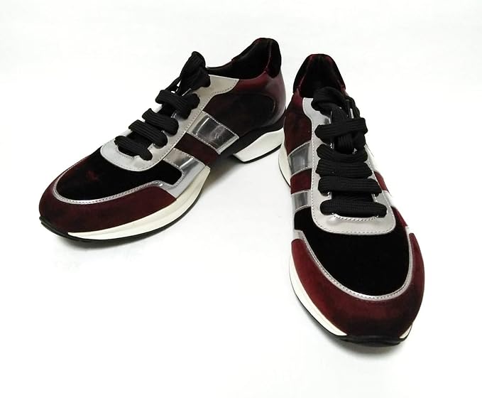 Amazon Co Jp トッズ Tod S スニーカー メンズ ボルドー シルバー 中古 服 ファッション小物