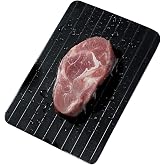 NULIZL Defrosting Tray for Frozen Meat, Defrosting Plate, Thaw Board Plate, Fast defrosting Tray for Fish, Meat, Poultry or Anything Else that is Frozen (11.6" L x 8.3" W x 0.1" H)