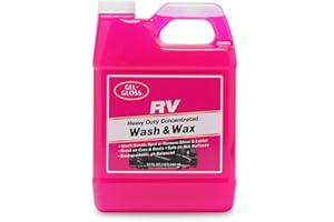 Gel GLOSS RV Wash & Wax - Clean, Streak-Free Finish, reduced water spotting, pH Neutral, Concentrated Carnauba Wax Formula, Provides A Deep Gloss Finish on RVs, Campers, and Motorhomes. 32 oz