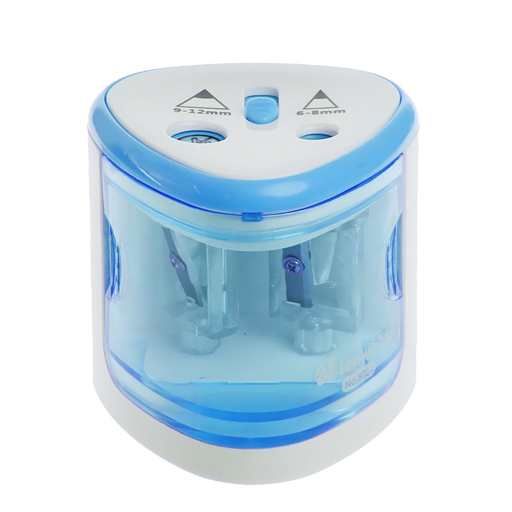 Gazechimp Afilador de Lápices Eletric Sacapuntas Eléctricos Automáticos con orificios de Plàstico