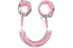 Dr.meter Kids Leash for Toddler, Reflective Anti Lost Wrist Link with Key & Lock, 8.2ft Safety Wristband Child Walking Harness for Supermarket Mall Airport Amusement Park Zoo Outdoor