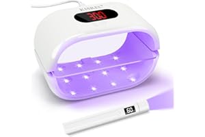 KISREL UV Light for Resin, Large Double-Sided Light with UV Flashlight, 2-in-1 Detachable Resin Curing Machine, 3-Speed Digital Display, 36w Fast Curing Lamp for Crafts, Jewellery Making