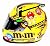 AUTOGRAPHED 2016 Kyle Busch #18 M&Ms Racing (Joe Gibbs Team) Beam Designs Signed Lionel 1/2 Scale NASCAR Replica Collectible Mini Helmet with COA (Limited Edition!)