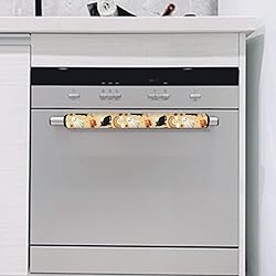 ASQVTIFE Black Cat Refrigerator Door Handle Covers