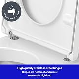 Duravit Starck 3 Toilet Seat White Urea Thermoset Stainless Steel Hinges view 3