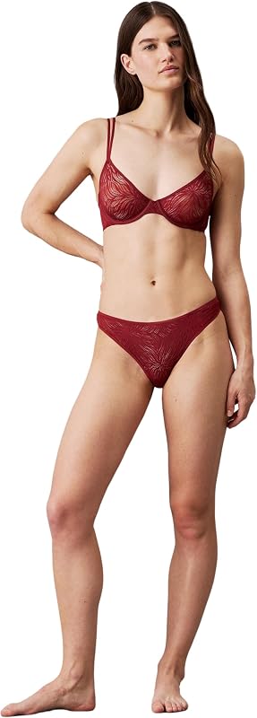 Soutien-Gorge Balconnet Femme Unlined à Armatures, Rouge (Syrah), 90E — photo 3 sur 3