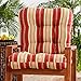 Greendale Home Fashions Outdoor Seat/Back Chair Cushion, Roma Stripe
