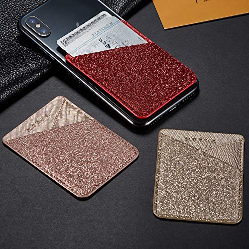 Card Holder for Back of Phone, Cell Phone Credit Wallet Pocket Stick on iPhone
