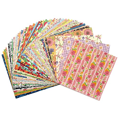 45 assorted floral patterns 180 sheets in total Chiyogami Patterned
