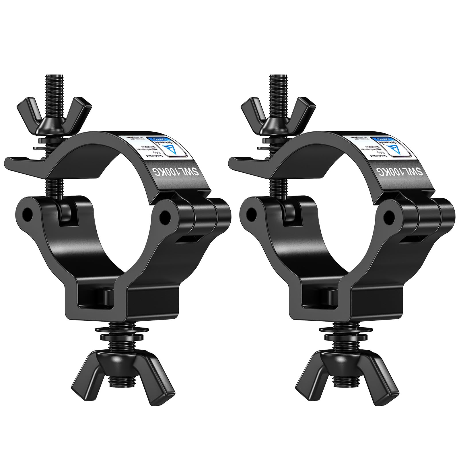 Photo 1 of 2-PACK Stage Truss Lighting Clamps,TUV Rheinland Certified,2" Truss O-Clamp for Stage DJ Par Light,Max Load 220lbs
