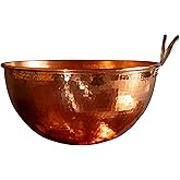 Sertodo Solid Copper Mixing Bowl | 2.5 qt, 10-inch Diameter | 100% Pure Hammered Copper Bowl for Kitchen, Baking & Cooking | Large Mixing Bowls for Whisking, Beating & Serving