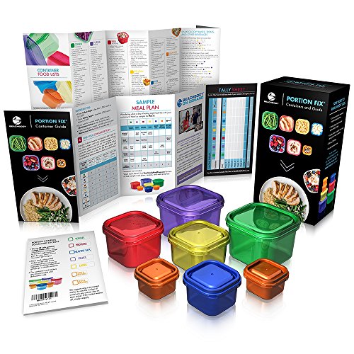 Portion Control Containers with Guide by Beachbody - BPA free - 7 Piece Kit