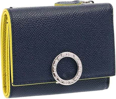 Amazon ブルガリ 3つ折り財布 メンズ コンパクトサイズ Bvlgari ブルガリ ブルガリマン 2863 デニムサファイア イエロー 並行輸入品 Bvlgari ブルガリ 財布