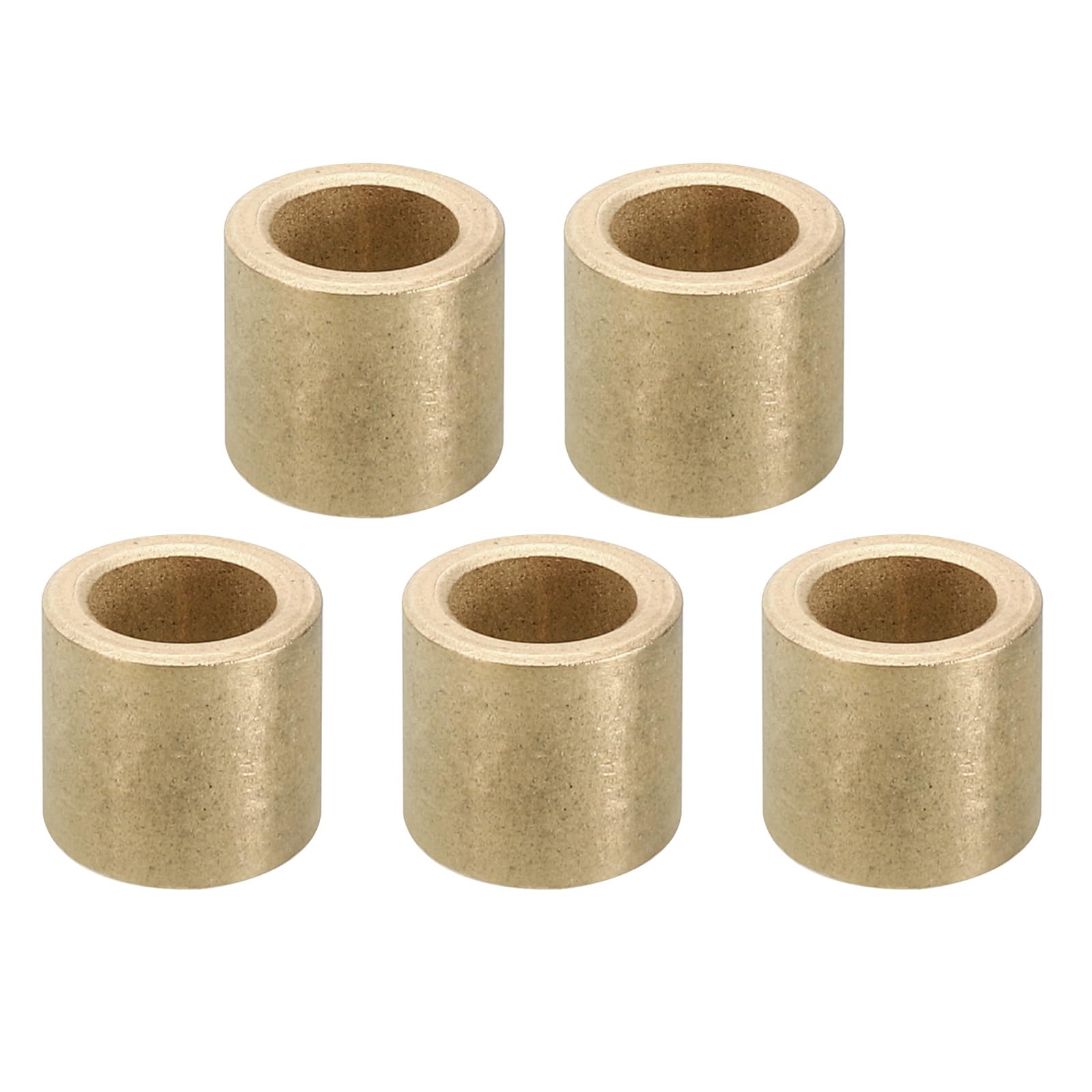 PATIKIL M8 Brass Spacers, 5 Pcs Metal Spacer Brass 8mm ID x 12mm OD x 12mm L Brass Spacers Screw Standoff for 5/16 Inch or M8 Screw