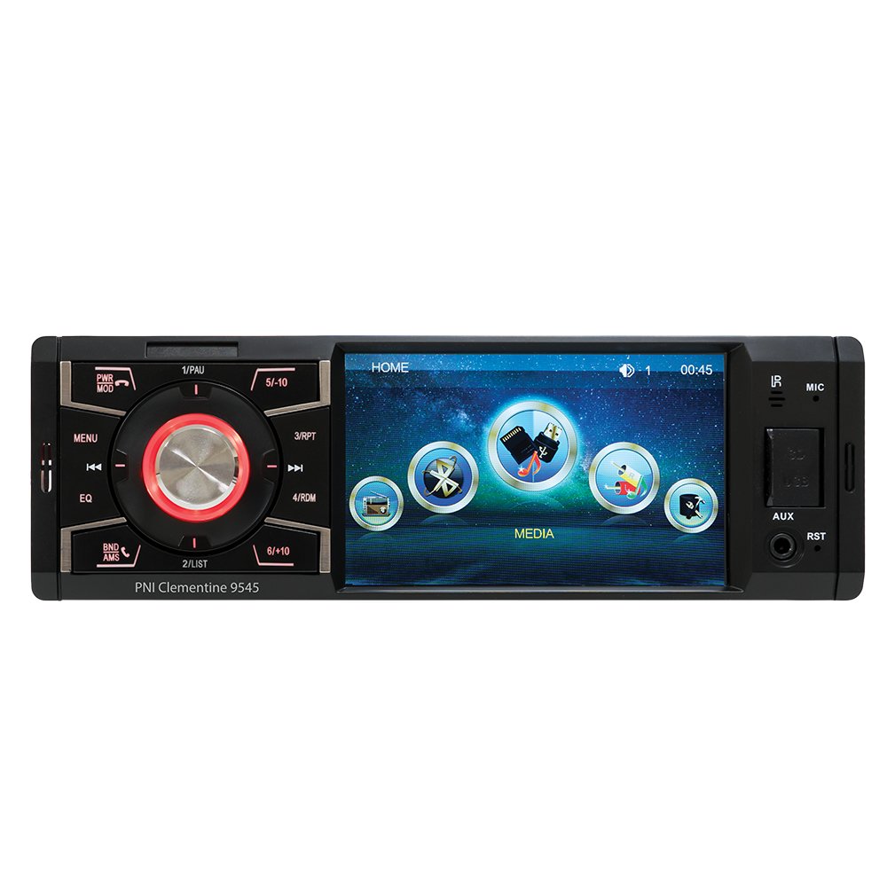 Car Stereo Car MP5 Player PNI Clementine 9545 1DIN 4 inch display, 50W x 4, Bluetooth, FM radio, SD and USB, 2 RCA video IN/OUT