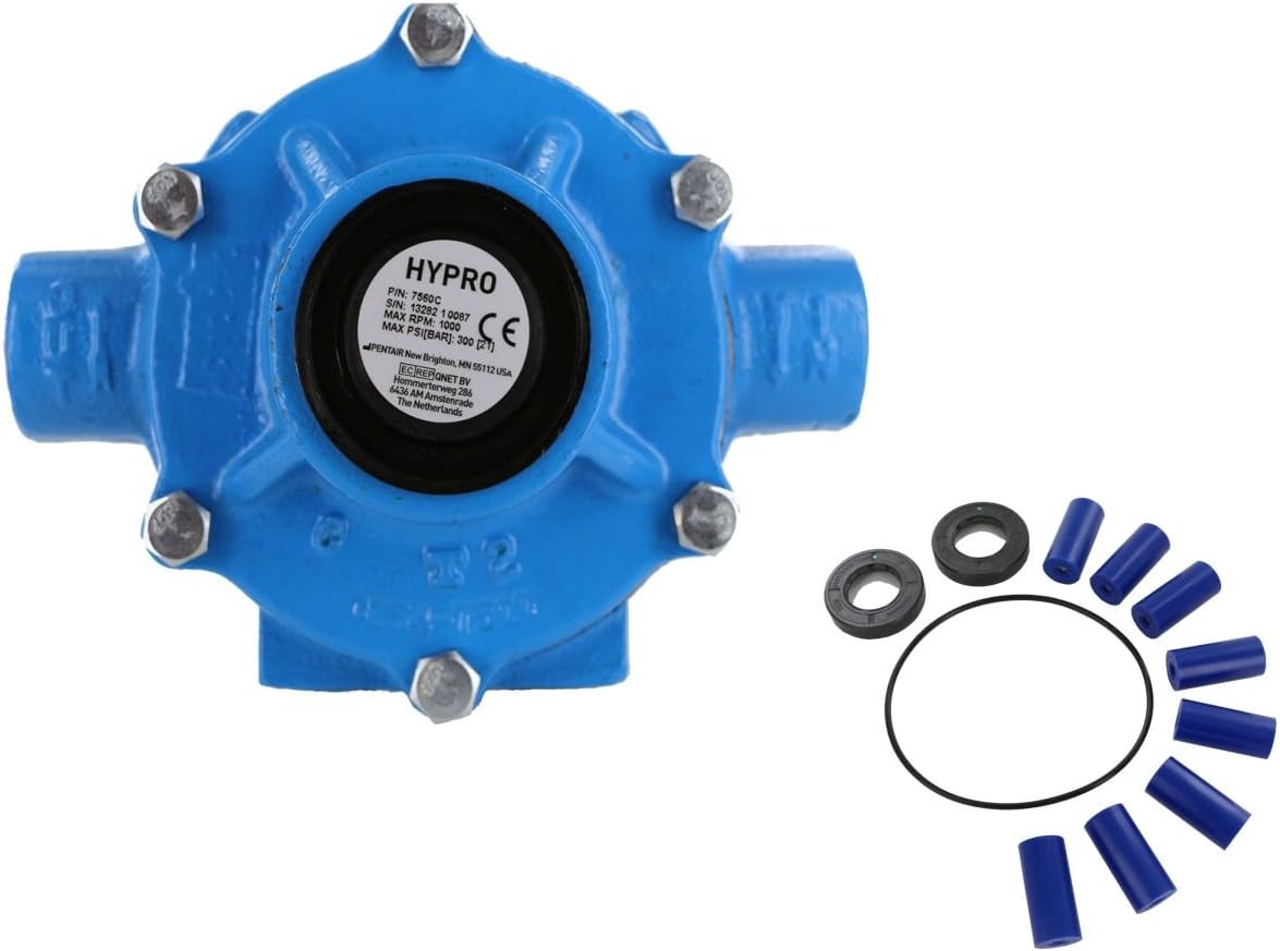 Hypro 7560C Roller Pump with 34300381 Repair Kit (Bundle