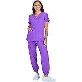 KOI | SmileyWorld Blissful Women's 3-Pocket V-Neck Scrub Top