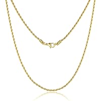 LYNX Gold Tone Ion-Plated Stainless Steel Figaro Chain Bracelet Necklace Set