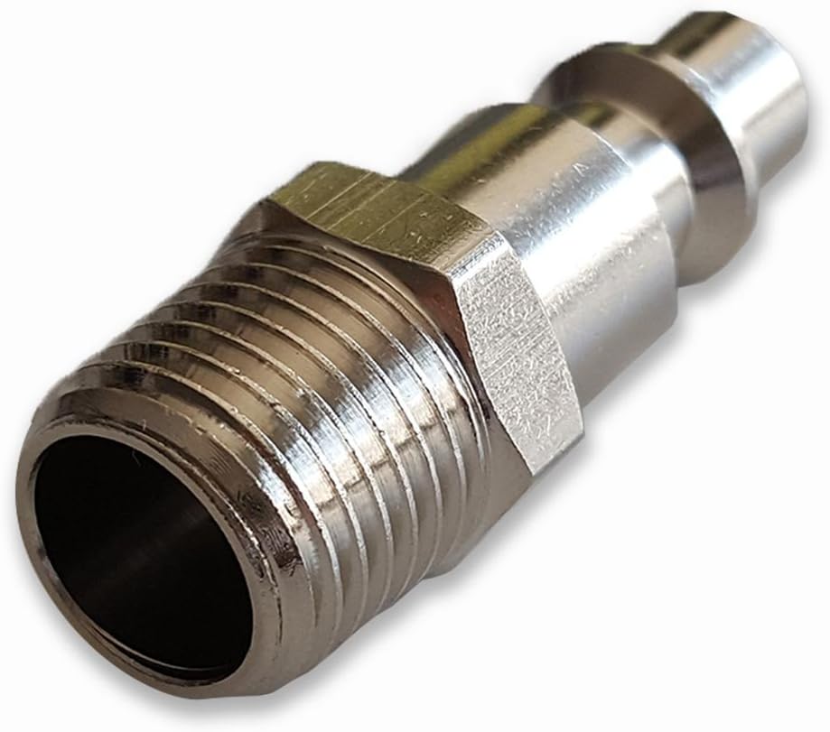 Ferretería 5 RACORES AIRE COMPRIMIDO 1/4 MACHO 8mm Adaptador Conector