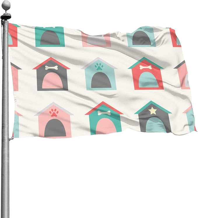 Amazon.com : Tberj92-P Outdoor Animal House Garden Flag, Family Flag