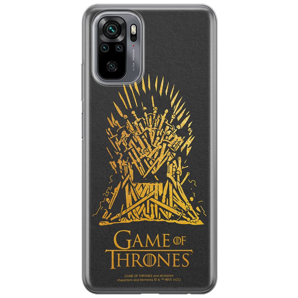 ERT GROUP mobile phone case for Xiaomi REDMI NOTE 10/ 10S original and officially Licensed Game of Thrones pattern 011 optimally adapted to the shape of the mobile phone, case made of TPU
