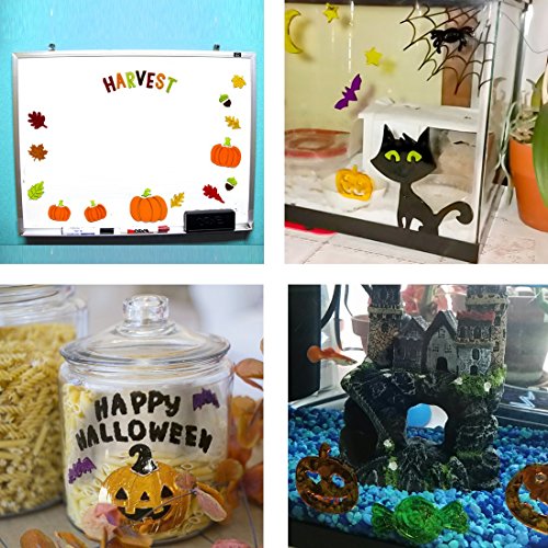 Gel Charms Halloween Window Clings Black Cat and Pumpkins Pricepulse