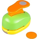Circle Punch 1/2 inch(12mm）Craft Lever Punch Handmade Paper Punch Candy Color by Random 1/2 inch Circle