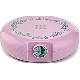 Caboodles For Good Cosmic Compact, Wicked: For Good Limited Edition, Lavender, Travel Organizer For Makeup Snap-Tight Latch For Mess-Free Travel, Compact Size, Mirror Included