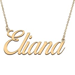 HUAN XUN Customized Custom Simple Any Name Necklace