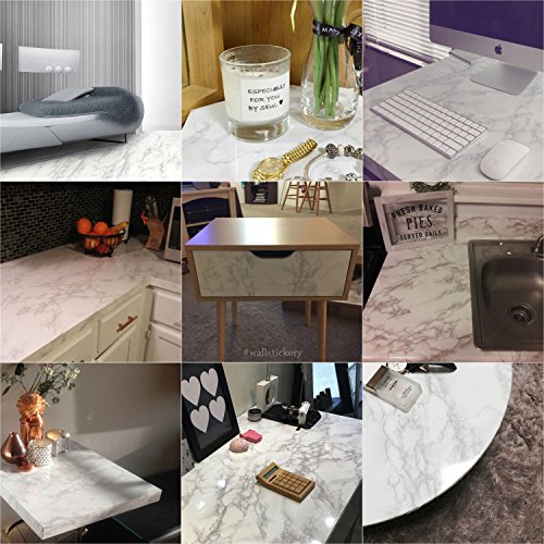 Wallstickery marble contact paper for countertop look gray granite
