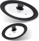 Anaeat Silicone Universal Lid for Pots and Pans 16–28 cm Glass Cover