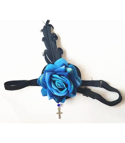 Lolit Eye / Gothics Eyepatch – Herzförmige Augenklappe Mit Spitze & Perlen – Für Cosplay, Halloween & Parties