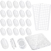 TaoBary 120 Pieces Adhesive Plastic Sticky Clips, White Poster Wall Clips | Holds Posters, Photos, Bulletin Board and Classroom Displays, Reusable and Removable, Ideal for Home, and School Teacher