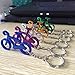 6 Pcs Personality Metal Bicycle Keychain Key Chain Ring 0049