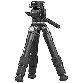 SmallRig Portable Carbon Fiber Tabletop Tripod Kit, 17'' Compact Mini Desktop Tripod with Video Head High Load-Bearing, Built