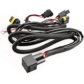[ALL STAR TRUCK PARTS] Universal HID Battery Wiring Relay Harness 12V 40 AMP 35W/55W - H1 H3 H7 H8 H9 H10 H11 9005 9006 5202 880 881 9140 9145